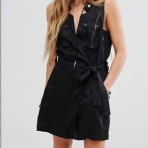 Free People Black Desert Daylight Utility Dress Size Medium